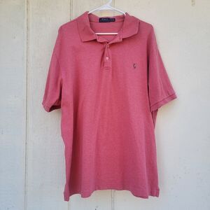 Men's POLO Ralph Lauren short sleeve shirt Salmon sz XLT Preppy